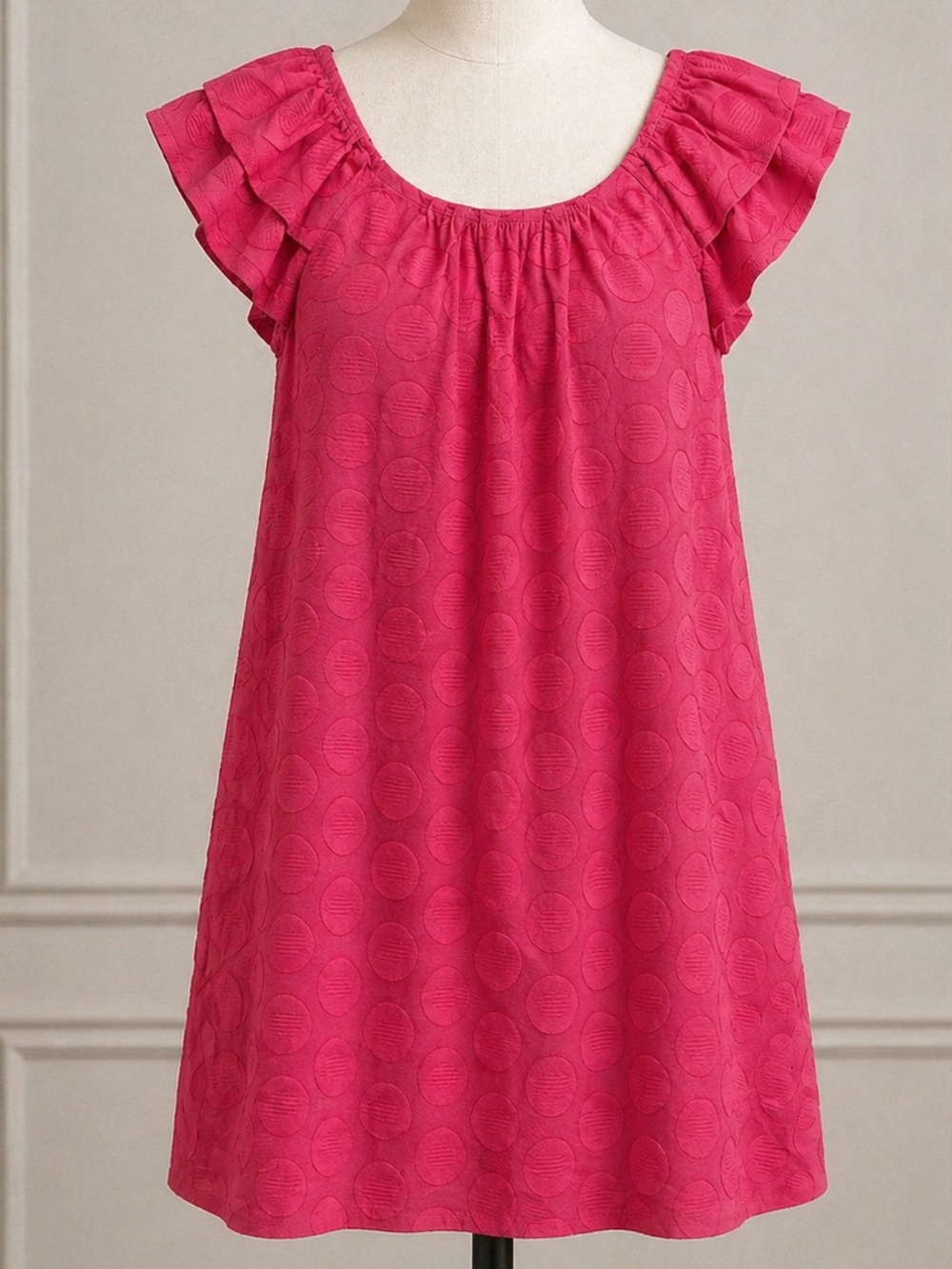 Rabbit Rabbit Rabbit Hot Pink Textured Shift